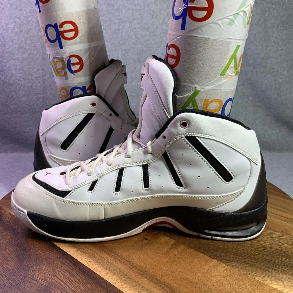 Nike Air Jordan Shoes Melo M7 Size 13 'White Black' Carmelo Anthony 414843-102